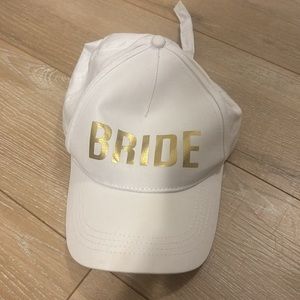 Betsey Johnson White & Gold Bride Hat
